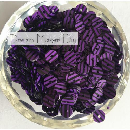 New arrival 50g(3500pcs) 5mm Flat Violet Wood Grain round loose sequins Paillette sewing Wedding craft for decoration scrapbook