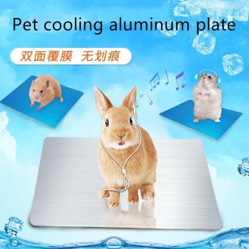 Pet Summer Cooling Plate Aluminum Plate Rabbit Hamster My Neighbor Totoro Ice Pad Cooling Plate Heat Insulation Sheet Summer
