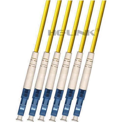 LODFIBER 700M LC-LC Outdoor Armored Singlemode 6 Strands Fiber Optic Cable Patch Cord 9/125