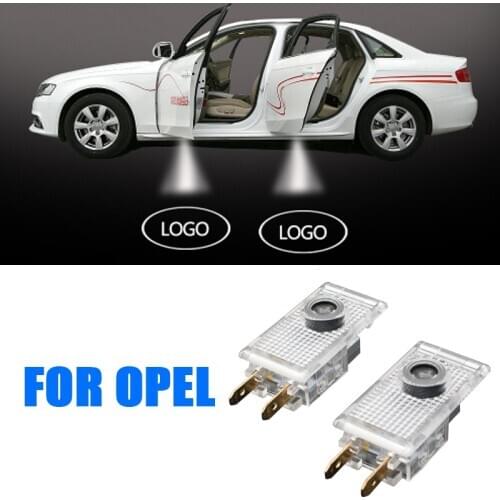 OPEL LOGO led ghost shadow light LED car logo projector auto decorative accessories emblem welcome door lights for opel Insignia