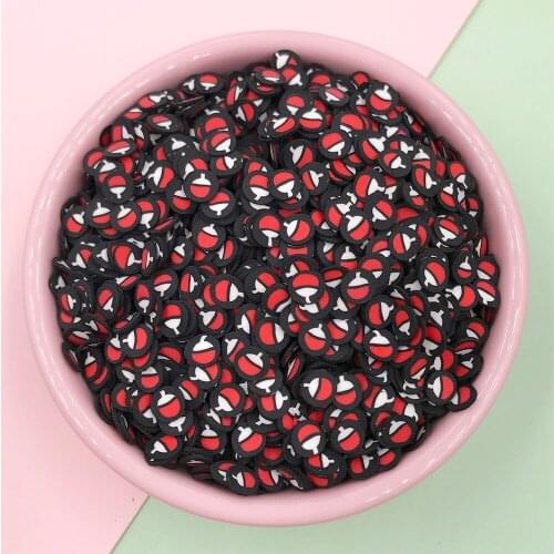 100g 5mm Ping Pong Paddle Polymer Slices Hot Clay Sprinkles for Crafts Slime Filling DIY Tiny Cute Plastic Klei Mud Accessories