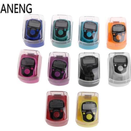 ANENG Mini 5 Digit LCD Digital Display Finger Hand Ring Tally Counter Golf Sport Universal