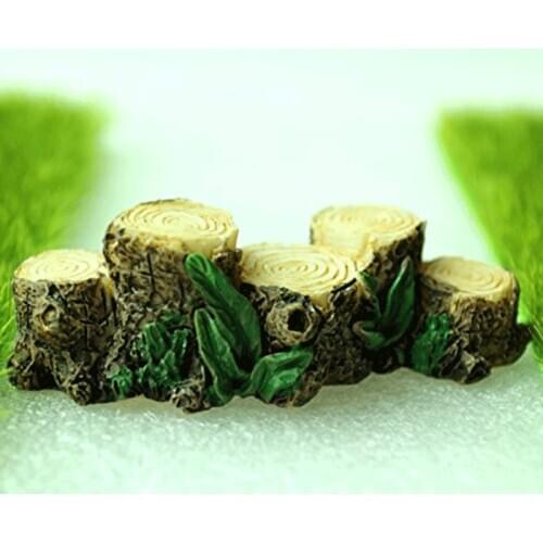 Tree Stump Miniature Fairy Figurines Resin Bonsai Micro Landscape DIY Crafts Fairy Garden Miniatures Decoration