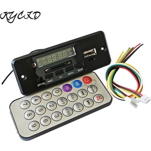 DC 5V 12V MP3 Player Decoder Board USB TF Card FM Radio Music Car MP3 Audio Player DIY Speaker With Remote Control