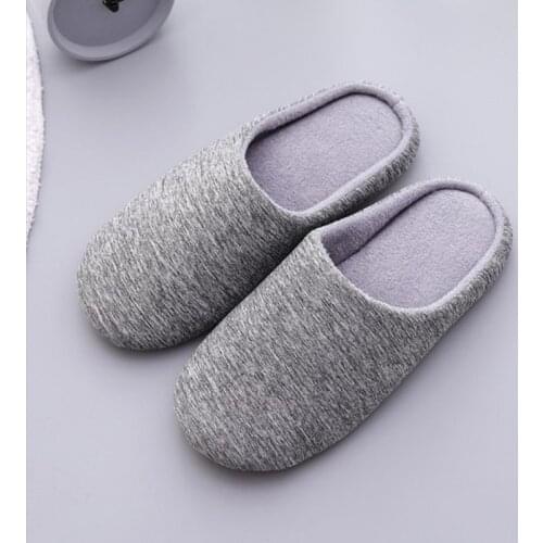Men Women Indoor Slippers Winter Warm Plush Indoor Slipper New Men Cotton Home Slippers Cute Slippers Men Warm Soft Bottom Shoes