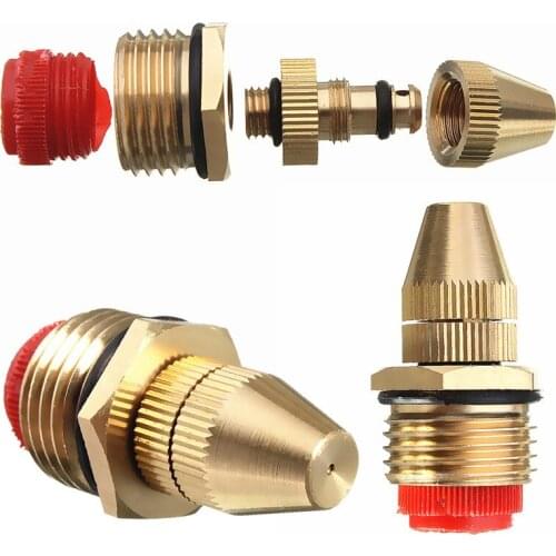 Garden Irrigation Sprinkler 1/2 Inch Brass Adjustable Sprinkler Garden Lawn Atomizing Water Spray Nozzle Connection Tool
