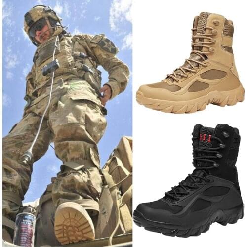 Hiking Boots Mens Womens Trekking Shoes Outdoor Army Combat Tactical Patrol Boots