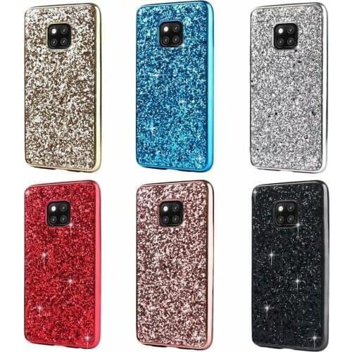 For Huawei Mate 20 Pro Case Luxury Soft TPU Shining Glitter Slim Protective Back Cover case for huawei mate 20 20pro mate20