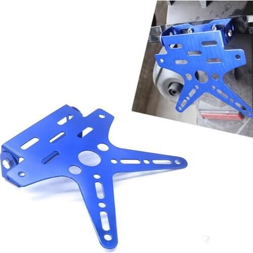 Universal Motorcycle License Plate Holder Mount Bracket Dirt Bike Registration Number Plate Cover Aluminum Alloy