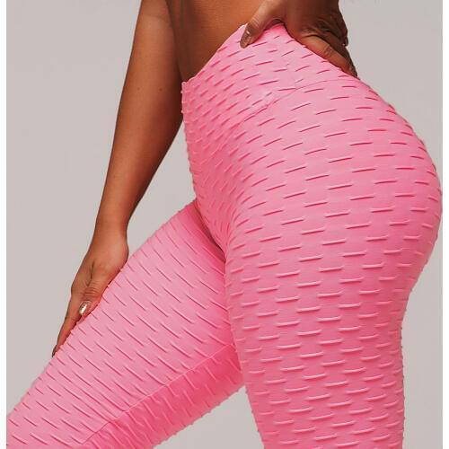 Fitness Female Leggings Polyester Ankle-Length Breathable Pants Leggins Women Standard Fold Push Up Legging