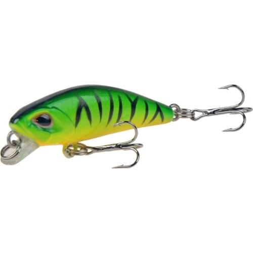 1PCS Minnow Fishing Lure 45mm 3.5g Sinking Hard Bait Wobbler Jig Bait Crankbait Carp Striped bass Pesca Fishing tackle SwimBait
