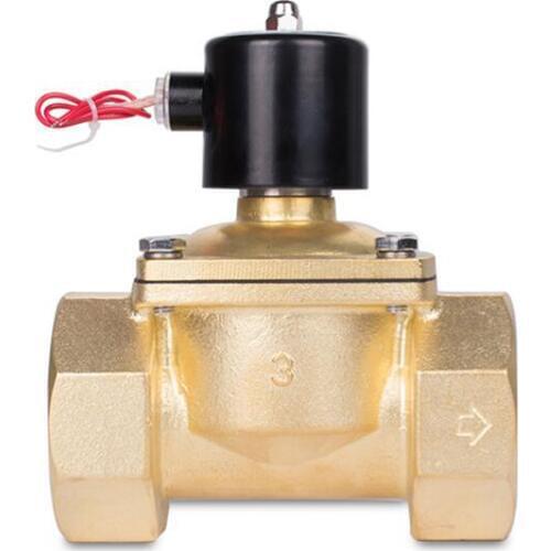 2" to 3" Brass big valves , DN50 DN65 DN80 AC 220V 380V DC 12V 24V normally closed water solenoid valve,Two coils are select