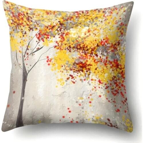 45x45cm Yellow Striped Pillowcase Geometric Throw Cushion Pillow Cover Printing Cushion Pillow Case Bedroom Office