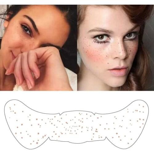 6PCS Face Temporary Tattoo Freckles Makeup Freckle Stickers Fake Freckle Tattoo Sticker Fashion Freckle Tattoo Sticker