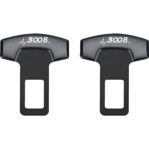 For Peugeot 3008 accessories Car Belt Buckles Safty Belt Alarm Canceler Stopper 2pcs