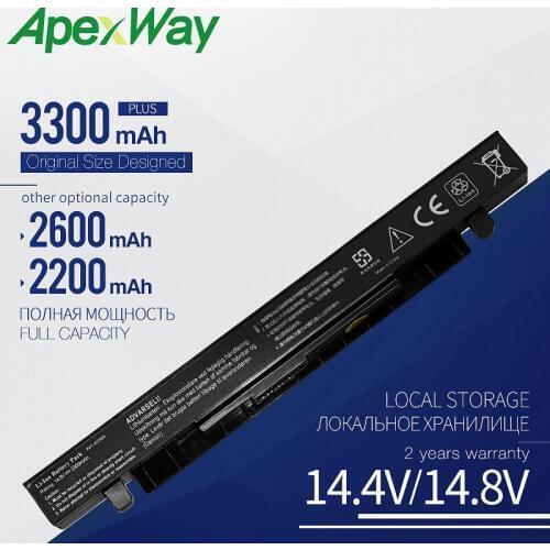 Apexway A41-X550A Laptop Battery for ASUS A41-X550 X450 X550 X550C X550B X550V X450C X550CA X452EA X452C