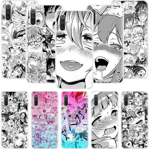 Anime Girl Japan Manga Face Phone Case For Xiaomi Redmi Note 10 9 8 Pro 9S 8 8T 7 6 5 6A 7A 8A 9A 9C 4X S2 K20 K30 Art Cover Coq
