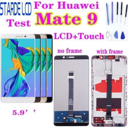 For Huawei Mate 9 LCD Display Touch Screen Digitizer For Mate9 LCD With Frame MHA-L09 MHA-L29 Screen Replacement Parts + Tools