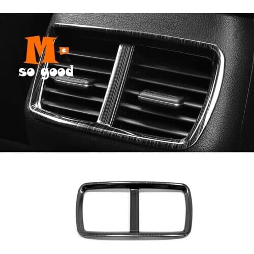 For Hyundai Sonata Stainless Steel 1pcs Car Rear Back Tail Conditioner Air Outlet AC Vent Cover Trim 2020 2021 Car Accessories