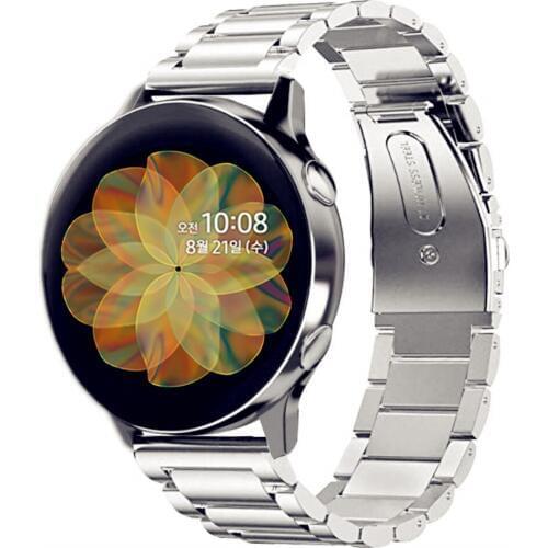 Metal Band Strap For Samsung galaxy watch Active 2 40mm 44mm Replacement Bracelet Stainless steel Watchband Wristband