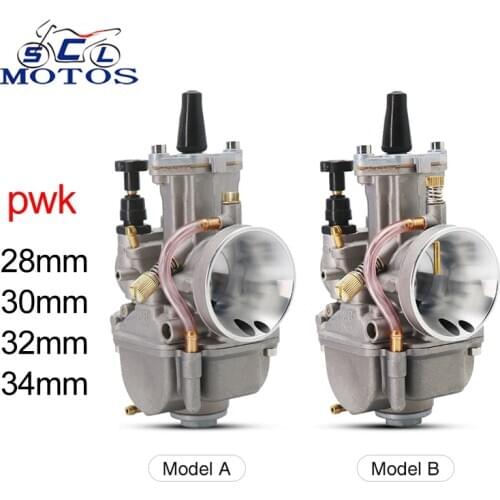Sclmotos- 28 30 32 34mm Keihin PWK Motorcycle Carburetor with Power Jet 2T/4T For Mikuni KOSO OKO For Yamaha Kawasaki Honda ATV
