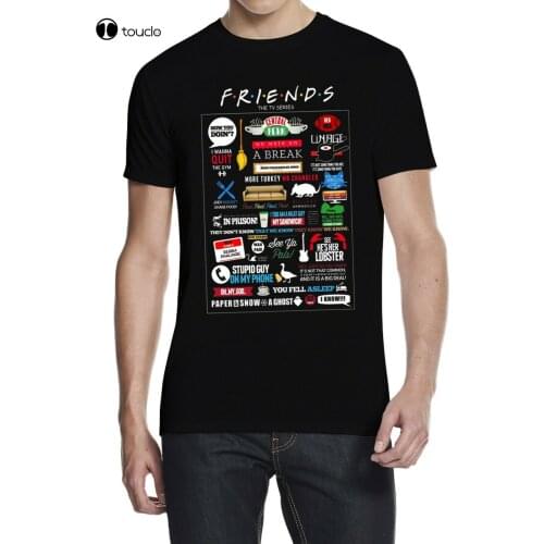 Friends Tv Show Quotes How You Doin Joey Black Men Women Unisex T-Shirt Tee Shirt