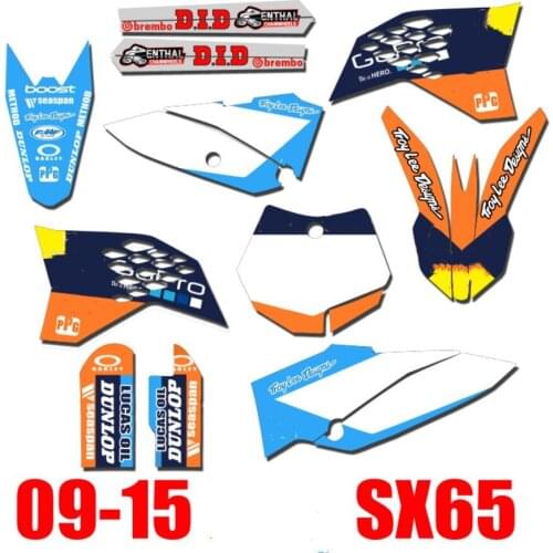 For KTM 65 SX 2009-2015 Free customized numbers GRAPHICS DECALS STICKERS For KTM SX 65 SX65 2009 2010 2011 2012 2013 2014 2015