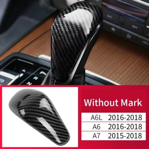 Gear Shift Collars For Audi A4 A5 A6 A7 car interior products S6 S7 carbon fiber gear grip cover Car Interior Accessories