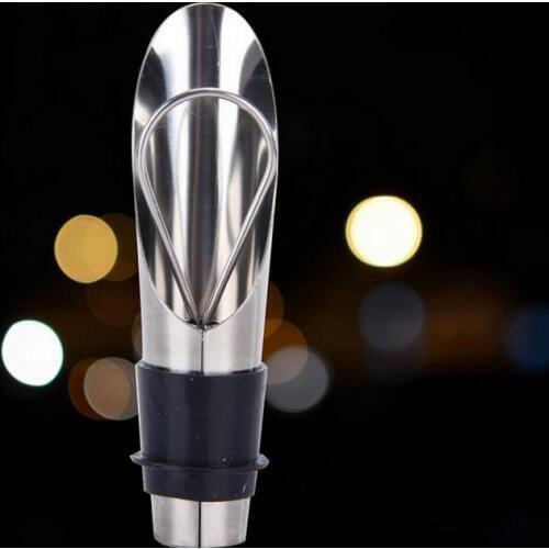 By DHL or EMS 1000 pcs Stainless Steel Wine Pourers Wine Stoppers Wine Funnel Bottle Pourer Dumping Plug Bar Tools