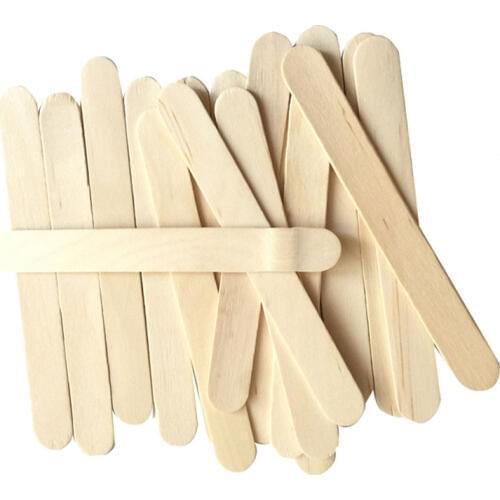 100pcs Natural Wood Craft Sticks Ice Cream Stick eco friendly ice-lolly stick Popsicle DIY supply 2020 summer hot sale