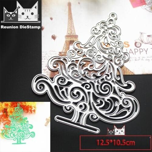Reunion 2020 new METAL CUTTING DIES Christmas tree Cut Die Scrapbook Paper Craft Album Card Punch Art Cutter Punch Stencils