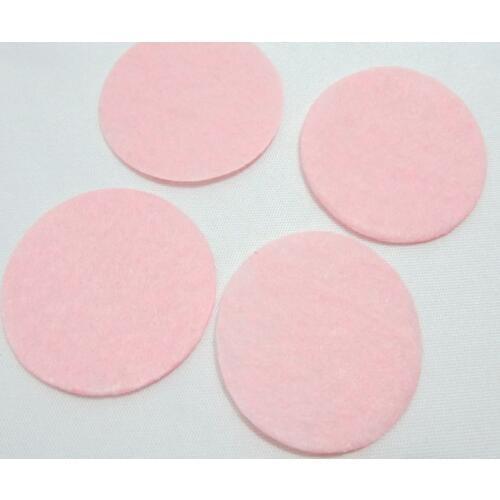 100pcs 30mm PINK Padded Felt Round Shape Craft/ DIY Appliques Clothing Decoration Scrapbook A152