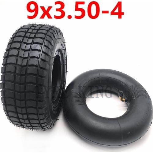 9x3.50-4 Tire Inner Tube 9 inch Wheel Tyre for Turf Rider Tread Lawnmower Golf ATV Pocket Bike Go Kart Mobility Scooter