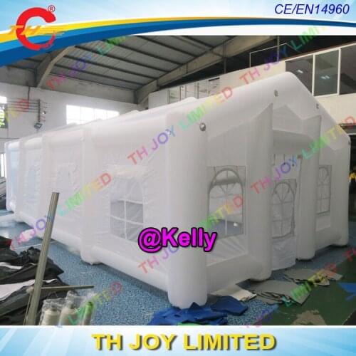 STOCK! 10x8x4mH white inflatable wedding tent for sale, outdoor party events rental inflatable tents, inflatable shelter dome