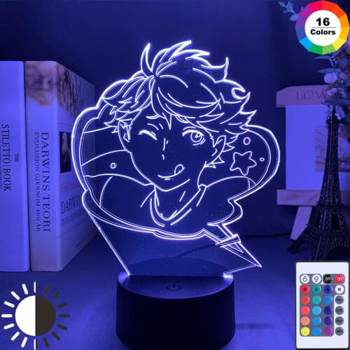 Volleyball Oikawa Tooru Led Night Light Lamp for Bedroom Decor Nightlight Kids Child Birthday Gift Haikyu Oikawa Tooru 3d Lamp