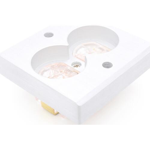 High Quality 2pcs Transparent Power US AC Power Receptacle Wall Outlet Copper Socket