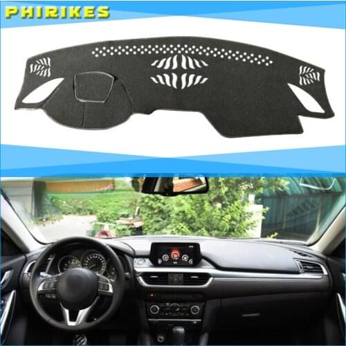 Anti-UV Dashboard Cover Mat Pad DashMat Dash Sun Shade Instrument Protect Carpet Car Accessories For Mazda Atenza 2017 2018 2019