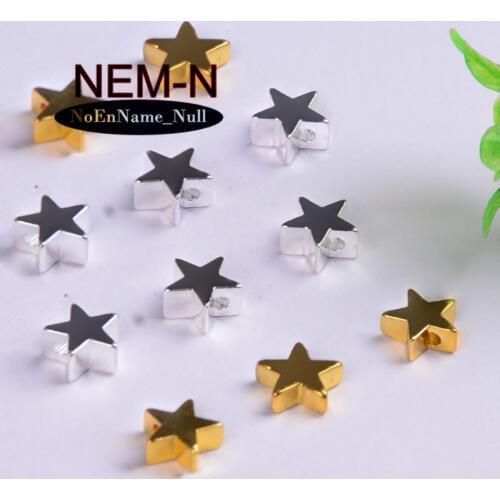 10pcs/lot 3.9*7.3mm New Fashion star pentagram charm Retro romance making Handmade Charms Necklace Pendant costume jewelry