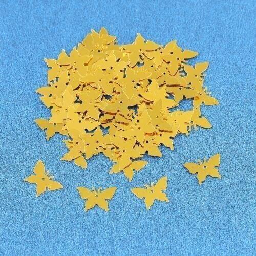 15mm 150g gold sliver Shine Butterfly Wedding Anniversary Party Confetti Happy Birthday Table Scatters Decoration Foil Sprinkles