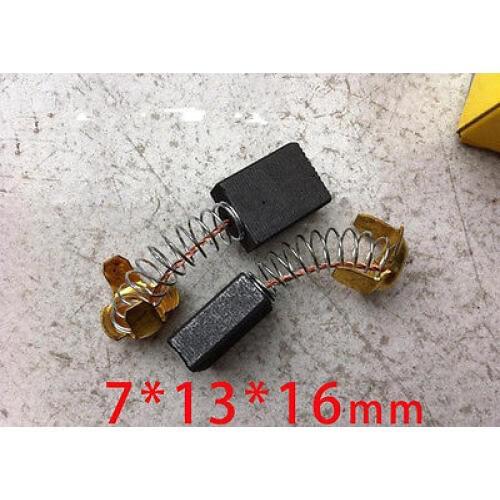 2 pcs 5/8" x 33/64" x 7/25" Motor Carbon Brushes for Electric Drill 7x13x18mm