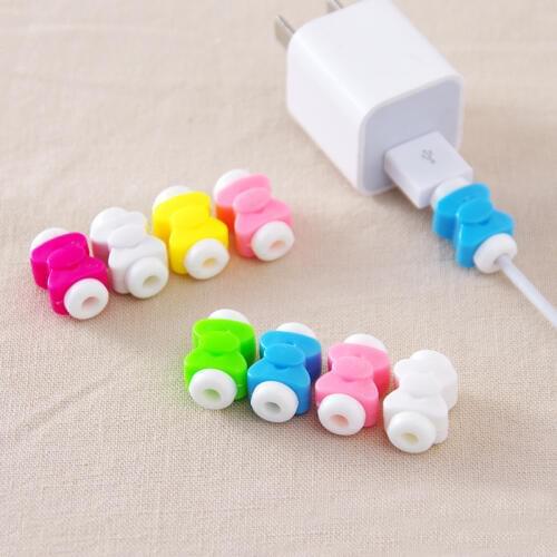 2018 Fashion Phone USB Charger Cable Protector Colorful Cable Saver Cord Protection For iphone cable winder Cable organizer