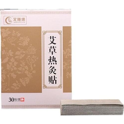 30pcs Warm Moxibustion Plaster Wormwood Detox Herbal Medicine Patches Shoulder Neck Back Waist Pain Relieve Pad Health Care