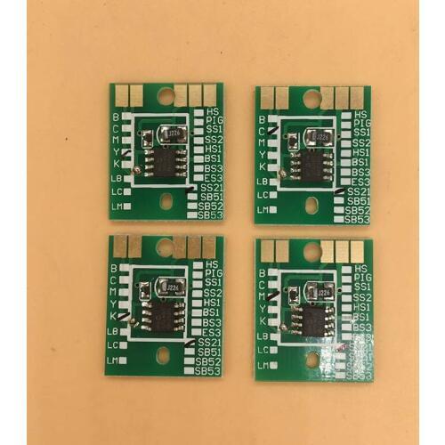 4PCS Mimaki JV33 Permanent chip SB53 CMYK DX5 head ink cartridge Permanent chip for Mimaki JV33 JV300 JV150 SB53 reset chip