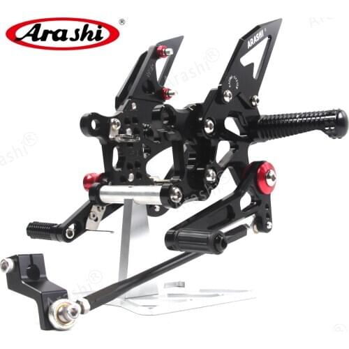 Arashi For APRILIA RSV4 R 2009 2010 2011 2012 CNC Adjustable Footrests Foot Pegs Rider Rearset Footrest Foot Pegs RSV4R 09-12