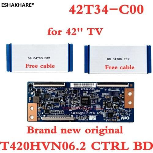 Ree shipping Good test T-CON board for KDL-42W700B T420HVN06.2 42T34-C00 screen T420HVF06.0 100% test work Free cable