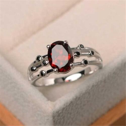 New inlaid colorful topA stone sea blue ring 12 birthday stone girl ring wedding engagement ring size 6-10