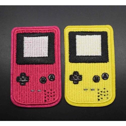 Colourful Game Controller Iron On Full Embroidered Clothes Patches For Boy Cap School bag Clothing Stickers Garment Wholesale