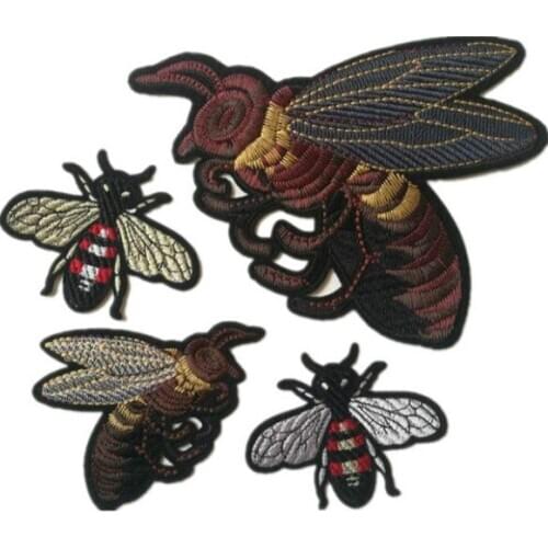 Fashion Bee Creative Decorative Clothing Patches Embroidery ironing on Hat Coat Dress Pants Accessories Cloth Sticker