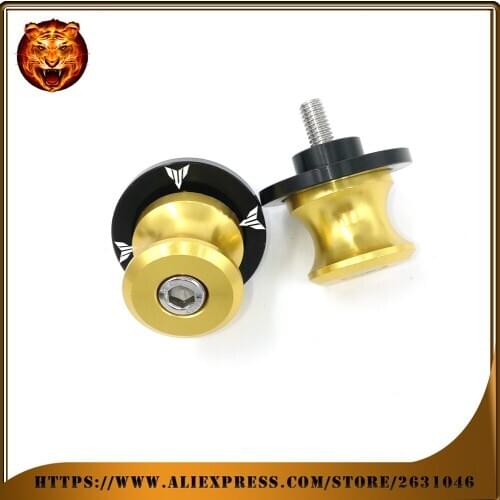 Motorcycle Aluminum Swingarm Spools Slider Stand Screw M6 ( 0.236 inch) For YAMAHA MT-01 MT-10 MT-25 MT-03 MT-25 FZ-10 FZ-07