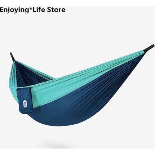 Outdoor Parachute Cloth Hammock Single Double Canvas Thickened Hammock Outdoor Camping Indoor Swing
